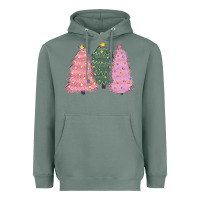 Sage christmas trees Heavyweight Hoodie - CowGirlArtShop