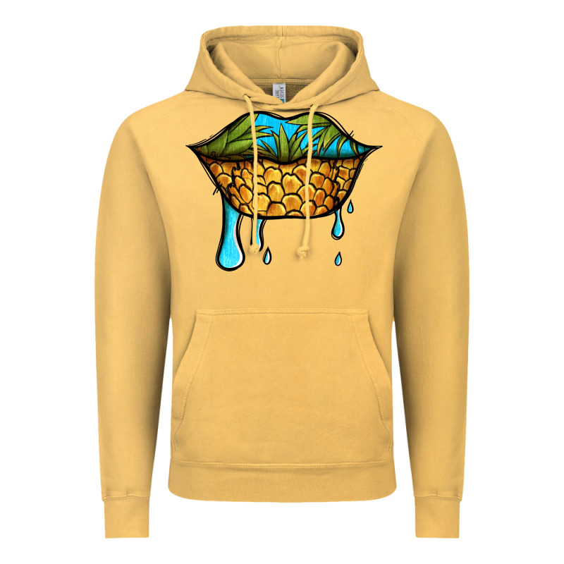 Summer Vibes Pineapple Lips Vintage Hoodie by Jasminsmagicworld | Teevron