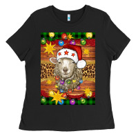 Black Christmas sheep air freshener Ladies Tee - Artiststas