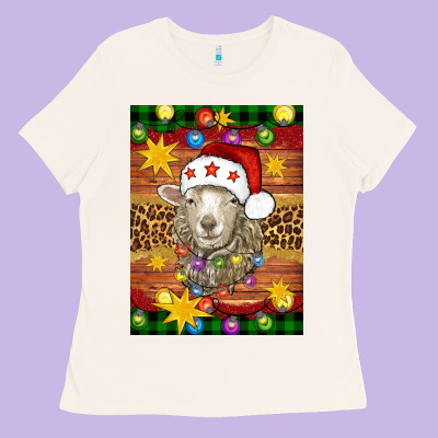 Christmas Sheep Air Freshener Ladies Tee Designed By Artiststas