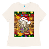 Bone Christmas sheep air freshener Ladies Tee - Artiststas