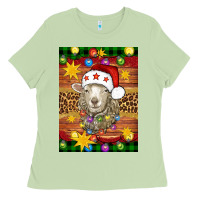 Matcha Christmas sheep air freshener Ladies Tee - Artiststas