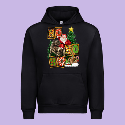 Christmas Trex Ho Ho Ho Santa Urban Hoodie Designed By Fadigitalartstudio