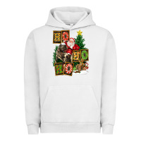 Pigment Lunar Rock Christmas Trex Ho Ho Ho Santa Urban Hoodie - FaDigitalArtStudio