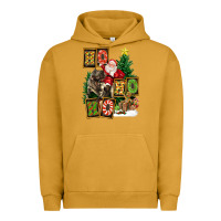 Pigment Peanut Butter Christmas Trex Ho Ho Ho Santa Urban Hoodie - FaDigitalArtStudio