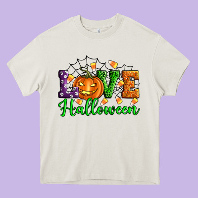 Love Halloween Heavy Core Tee Designed By Artiststas