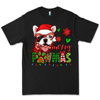 Black merry pawmas christmas french bulldog Premium Tee - Jasminsmagicworld