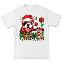 White merry pawmas christmas french bulldog Premium Tee - Jasminsmagicworld