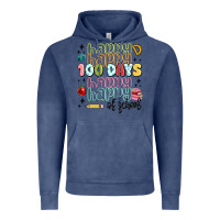 Vintage Denim 100 days of school Vintage Hoodie - MaliasSmallBusiness