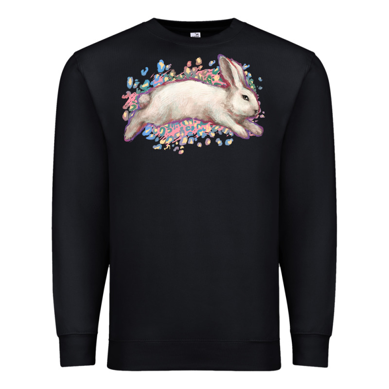 Easter Bunny Leopard Easter Day Premium Sweatshirt by HowdyJamesFarm | Teevron