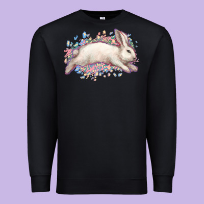 Easter Bunny Leopard Easter Day Premium Sweatshirt Designed By Howdyjamesfarm