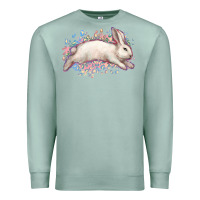 Seafoam Easter Bunny leopard Easter Day Premium Sweatshirt - HowdyJamesFarm