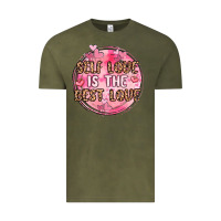 Vintage Olive self love is the best love Vintage Tee - MaliasSmallBusiness