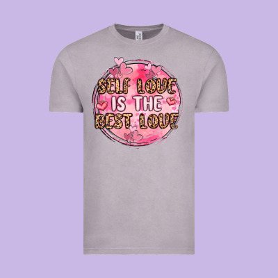 Self Love Is The Best Love Vintage Tee Designed By Maliassmallbusiness