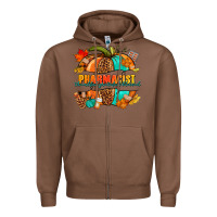 Chestnut Pharmacist pumpkin Zipper Hoodie - NancyCooperArtShop