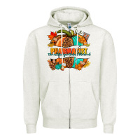 Oatmeal Heather Pharmacist pumpkin Zipper Hoodie - NancyCooperArtShop