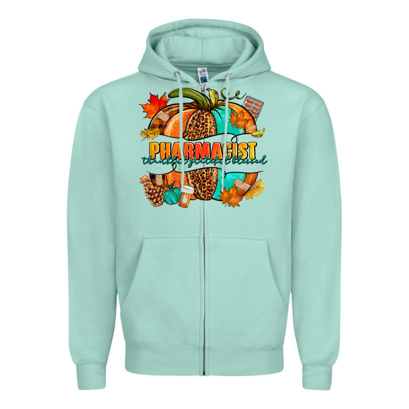 Pharmacist Pumpkin Zipper Hoodie by NancyCooperArtShop | Teevron