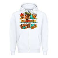 White Pharmacist pumpkin Zipper Hoodie - NancyCooperArtShop