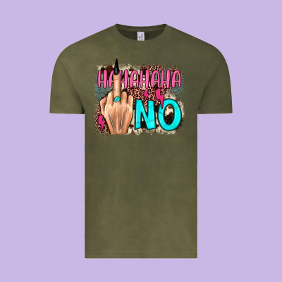 Hahahaha No Leopard Cowhide Vintage Tee Designed By Jahusdesignshop