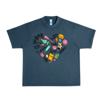 Midnight Navy vanilla eggs sugar cocoa and kitchen heart Urban Heavy Tee - MaliasSmallBusiness