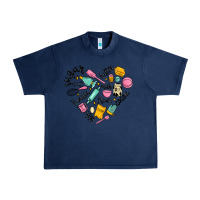 Navy vanilla eggs sugar cocoa and kitchen heart Urban Heavy Tee - MaliasSmallBusiness