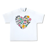 White vanilla eggs sugar cocoa and kitchen heart Urban Heavy Tee - MaliasSmallBusiness