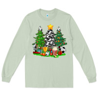 Matcha Christmas With Soccer Trees Long Sleeve Tee - BundleAndBundleShop