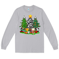 Moon Dust Christmas With Soccer Trees Long Sleeve Tee - BundleAndBundleShop