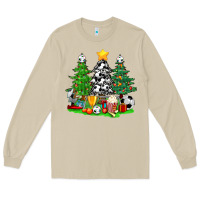 Mushroom Christmas With Soccer Trees Long Sleeve Tee - BundleAndBundleShop