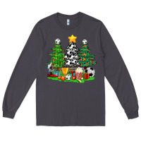 Smoke Christmas With Soccer Trees Long Sleeve Tee - BundleAndBundleShop