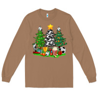 Toasted Coconut Christmas With Soccer Trees Long Sleeve Tee - BundleAndBundleShop