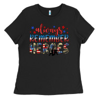 Black always remember heroes Ladies Tee - JahusDesignShop