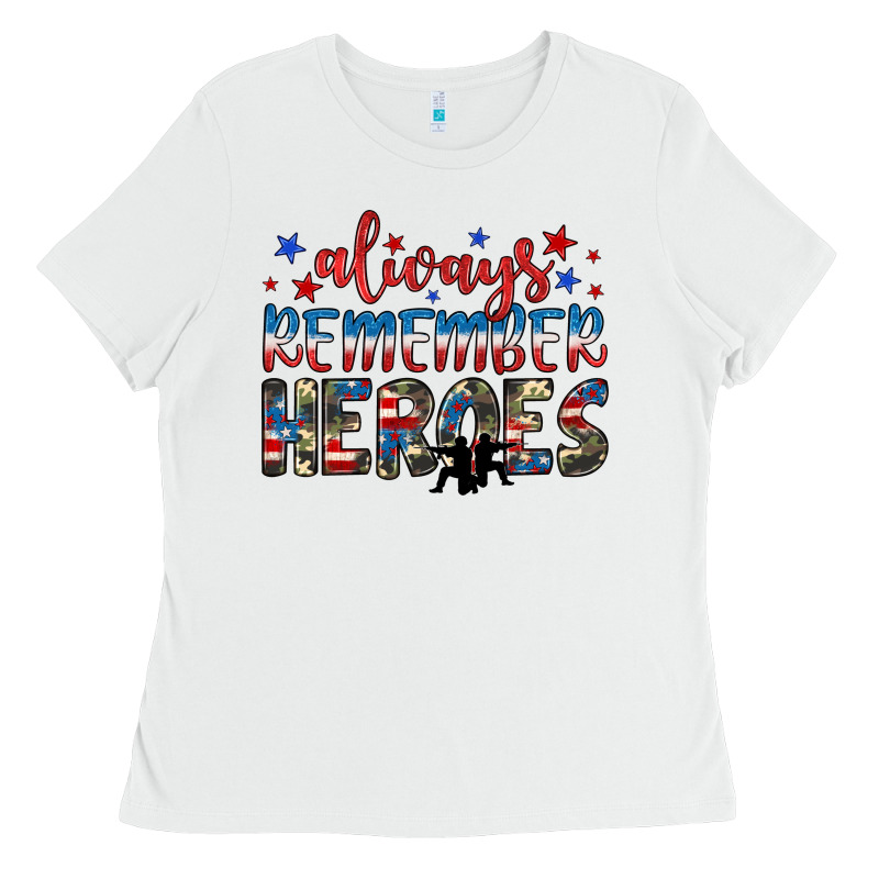 Always Remember Heroes Ladies Tee by JahusDesignShop | Teevron