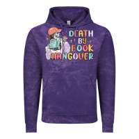 Cloud Purple death by book hangover Vintage Hoodie - MaliasSmallBusiness