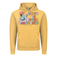 Vintage Mustard death by book hangover Vintage Hoodie - MaliasSmallBusiness