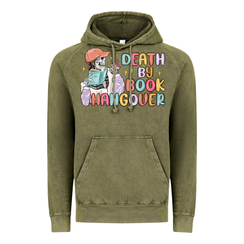 Death By Book Hangover Vintage Hoodie by MaliasSmallBusiness | Teevron