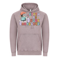 Vintage Zinc death by book hangover Vintage Hoodie - MaliasSmallBusiness
