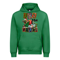 Emerald Rex The Halls Urban Hoodie - FaDigitalArtStudio