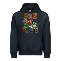 Navy Rex The Halls Urban Hoodie - FaDigitalArtStudio