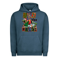 Pigment Midnight Navy Rex The Halls Urban Hoodie - FaDigitalArtStudio