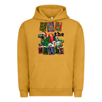 Pigment Peanut Butter Rex The Halls Urban Hoodie - FaDigitalArtStudio