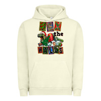 Pigment Pistachio Rex The Halls Urban Hoodie - FaDigitalArtStudio