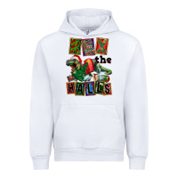 White Rex The Halls Urban Hoodie - FaDigitalArtStudio