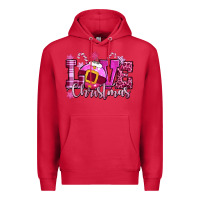 Cardinal love christmas pink Premium Hoodie - CowGirlArtShop