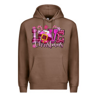 Chestnut love christmas pink Premium Hoodie - CowGirlArtShop