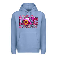Colony Blue love christmas pink Premium Hoodie - CowGirlArtShop