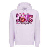 Lilac love christmas pink Premium Hoodie - CowGirlArtShop
