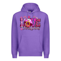 Purple love christmas pink Premium Hoodie - CowGirlArtShop