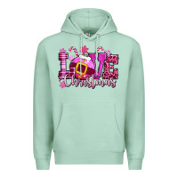 Seafoam love christmas pink Premium Hoodie - CowGirlArtShop