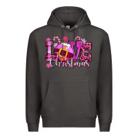 Smoke love christmas pink Premium Hoodie - CowGirlArtShop